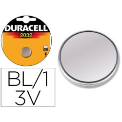 Pack de 1 pila de boton Duracell CR2032