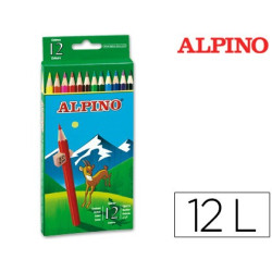  Lápices de colores Alpino (estuche de 12 colores)