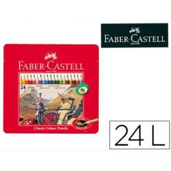 Lápices de colores Faber Castell caja metálica (24 colores)