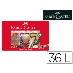 Lápices de colores Faber Castell caja metálica (36 colores)