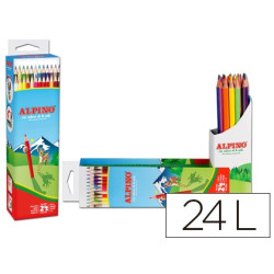  Lapices de colores Alpino Flip Box (estuche de 24 colores)