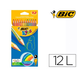 Lapices de colores Bic Kids Tropicolors 2 (estuche de 12 colores)