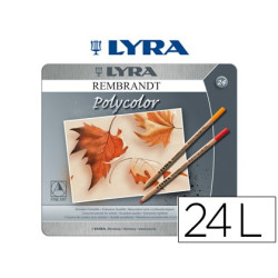 Lápices de colores profesionales Lyra Polycolor (24 lapices)