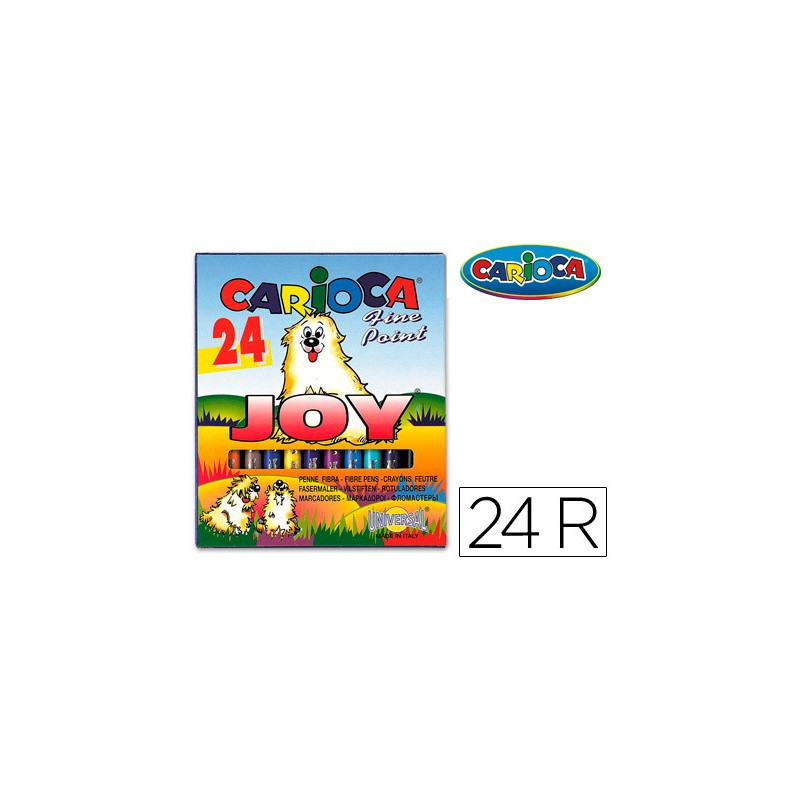 Rotuladores escolares Carioca Joy (24 colores)
