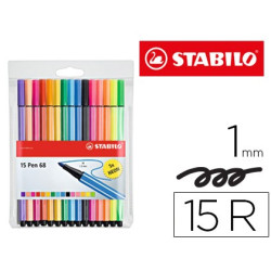 Rotuladores Stabilo Pen 68 Color Parade (estuche de 15 colores)