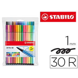 Rotuladores Stabilo Pen 68 Color Parade (estuche de 30 colores)