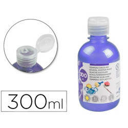 Témpera escolar liquida 300 ml color violeta metalizado