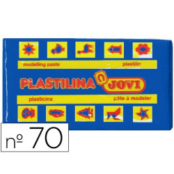 Plastilina JOVI pastilla de 50 gr. en color azul oscuro