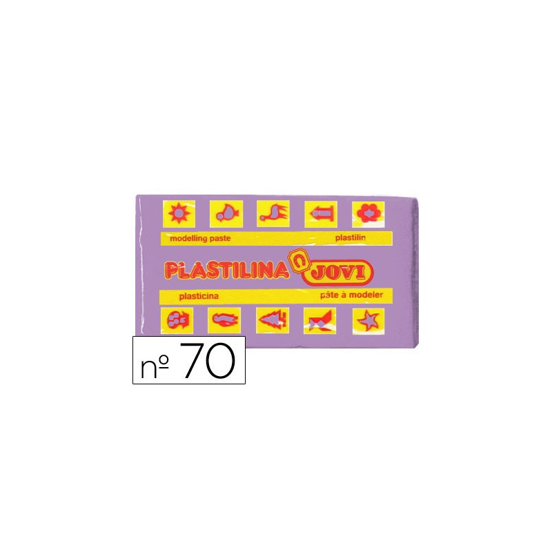 Plastilina JOVI pastilla de 50 gr. en color lila