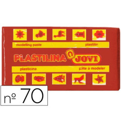 Plastilina JOVI pastilla de 50 gr. en color marrón