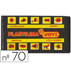 Plastilina JOVI pastilla de 50 gr. en color negro