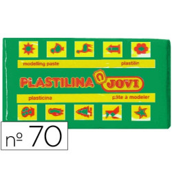 Plastilina JOVI pastilla de 50 gr. en color verde claro