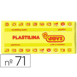 Plastilina JOVI pastilla de 150 gr. en color amarillo claro