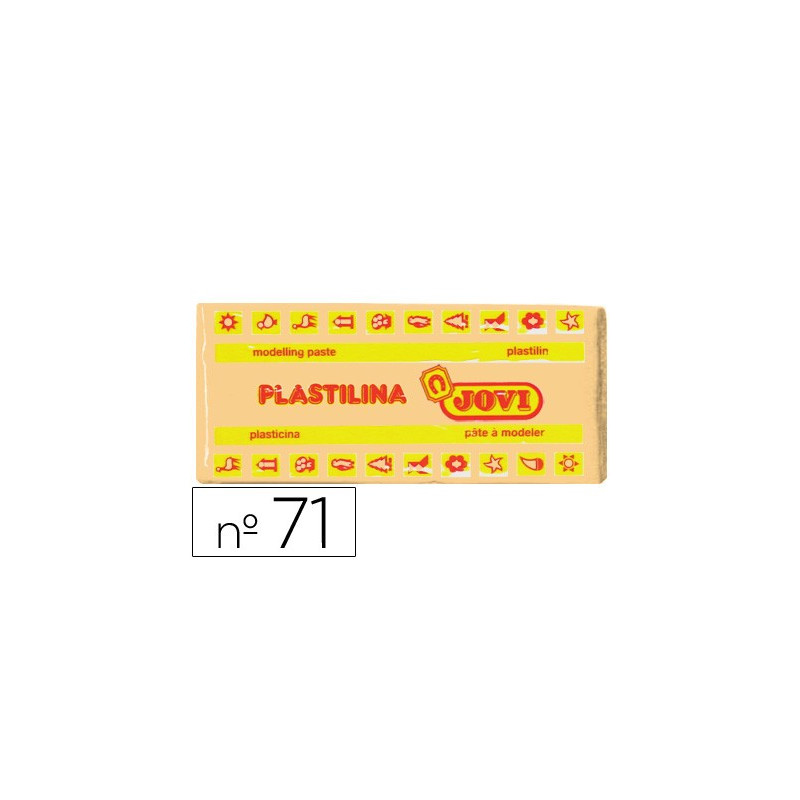 Plastilina JOVI pastilla de 150 gr. en color carne