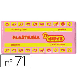 Plastilina JOVI pastilla de 150 gr. en color rosa