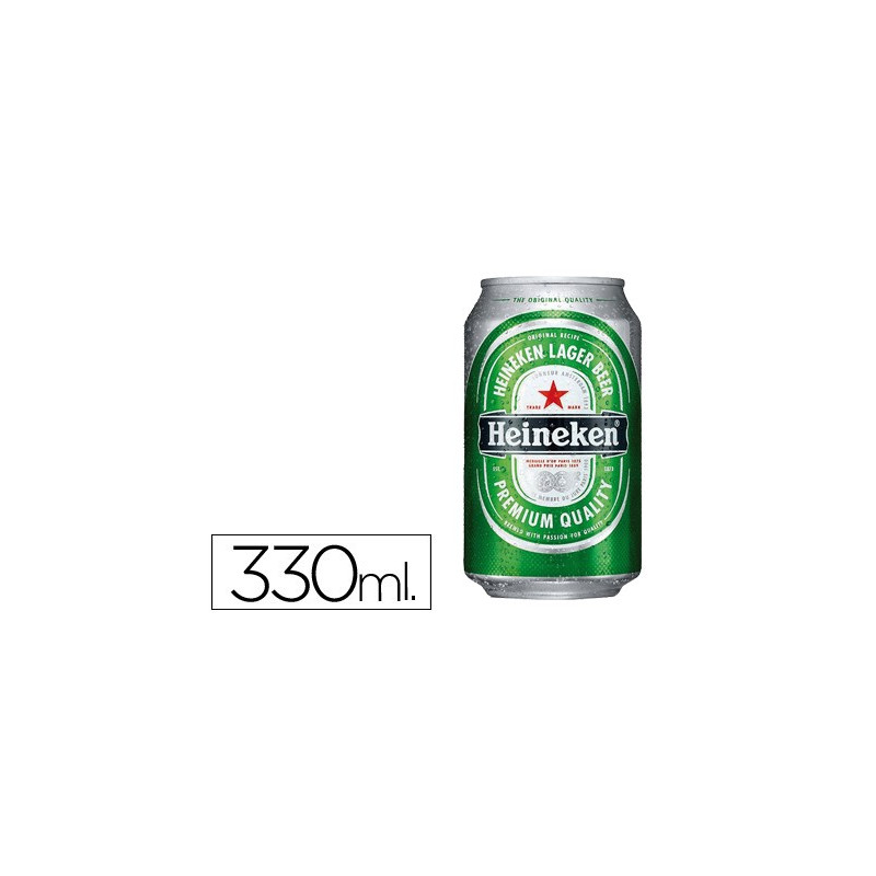 Cerveza Heineken lata de 33 cl.