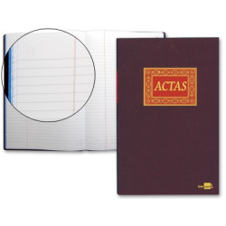 Libro de ACTAS con hojas encuadernadas folio natural