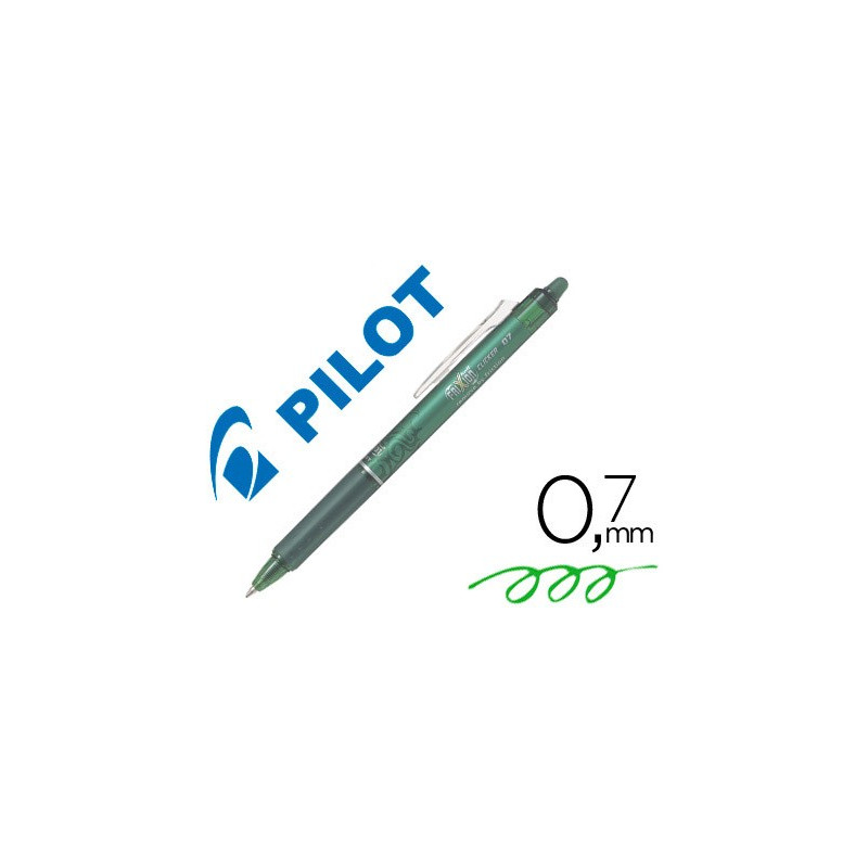 Bolígrafo borrable Pilot Frixion clicker retráctil verde lima