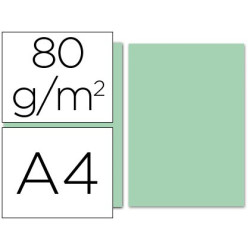  Papel A-4 de  80 grs. color verde (100 hojas)