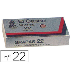 Caja de grapas El Casco nº 22 galvanizzadas