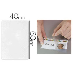 Etiquetas de plastificación manual de 40 x 60 mm. (18 uds.)
