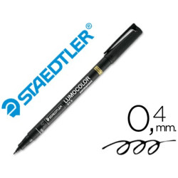 Rotulador permanente STAEDTLER LUMOCOLOR Negro (0,4 mm.)