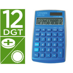 Calculadora de bolsillo Citizen CPC-112 color azul celeste