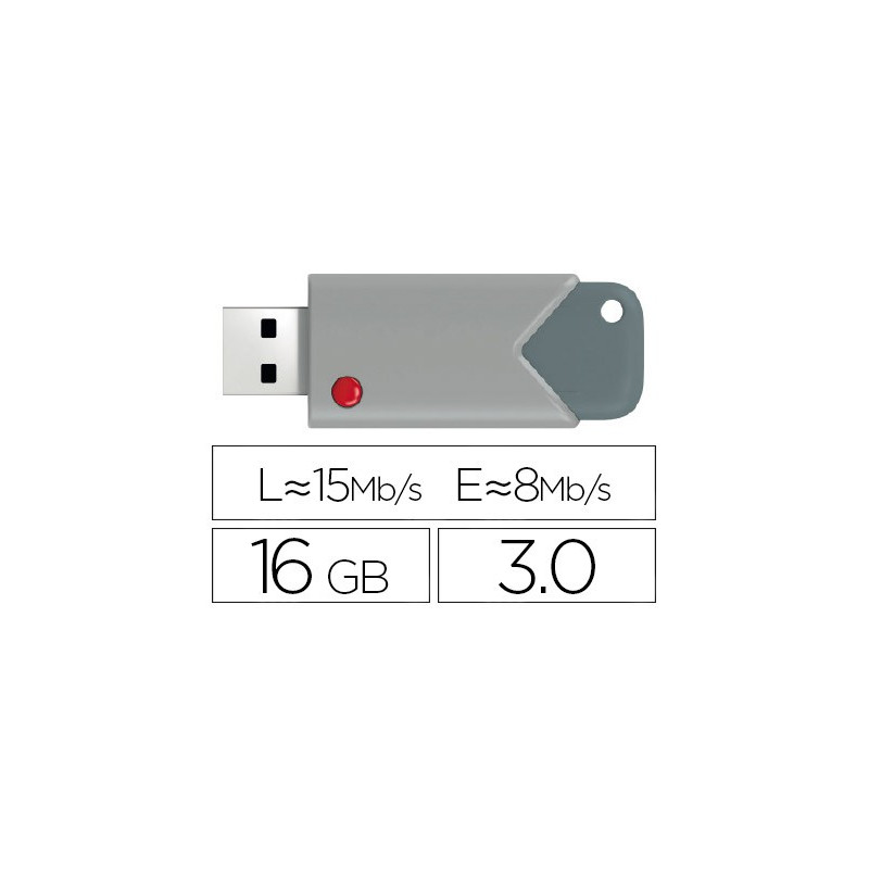 Memoria USB EMTEC retráctil de 16 Gb