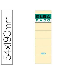 Etiquetas adhesivas hueso para lomera ELBA (Pack 10 uds.)