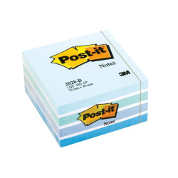 Cubo de notas adhesivas Post-it de 76 x 76 en color Azul pastel