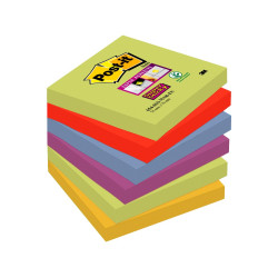 Taco de notas Post-it de  76 x 76 mm. en colores energía (6 tacos)