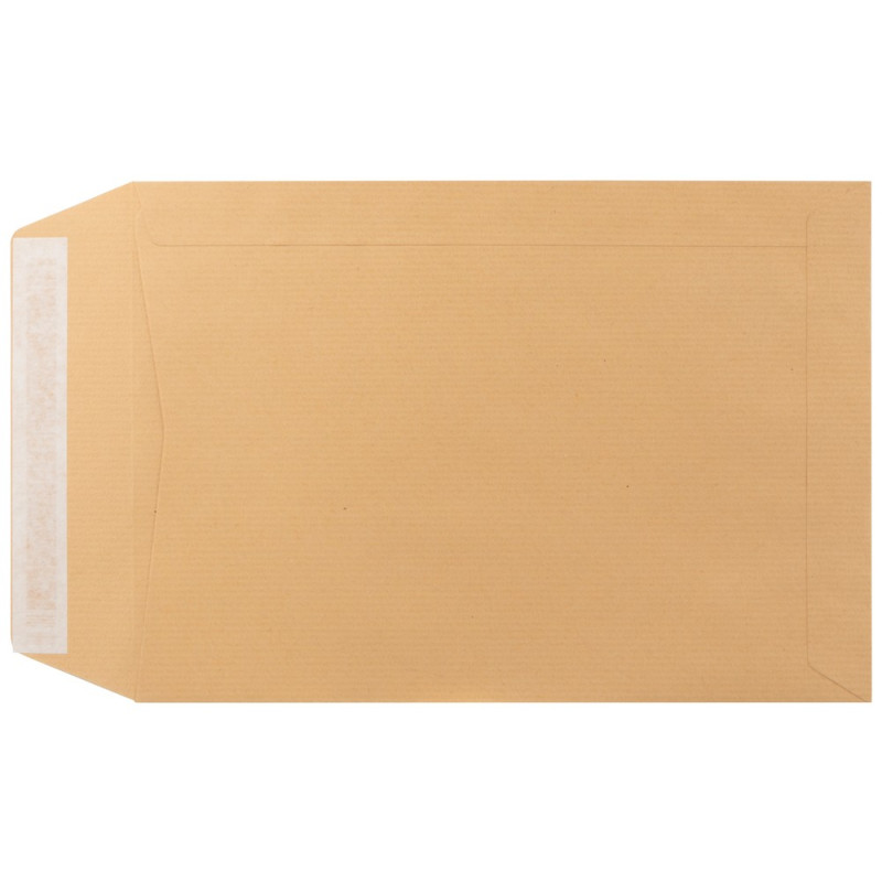 50 Bolsas en papel Kraft con fuelle (280 x 365 x 30 mm.)