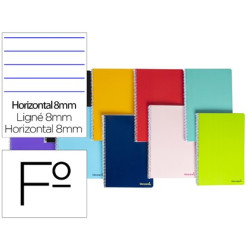 Cuaderno  SMART tamaño folio con rayado horizontal (1 linea) 