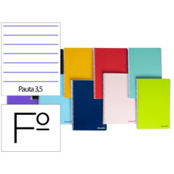Cuaderno  SMART tamaño folio de 2 rayas de 3,5 mm.