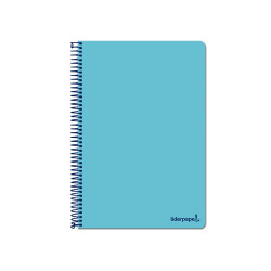Cuaderno  SMART tamaño folio con cuadricula de 4 mm. CELESTE