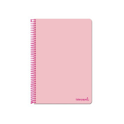 Cuaderno  SMART tamaño folio con cuadricula de 4 mm. ROSA