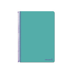Cuaderno  SMART tamaño folio con cuadricula de 4 mm. TURQUESA