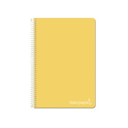Cuaderno Witty tamaño cuarto con cuadricula de 4 mm color amarillo