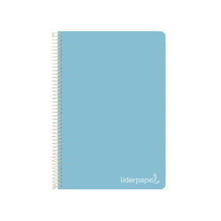 Cuaderno Witty tamaño cuarto con cuadricula de 4 mm color celeste