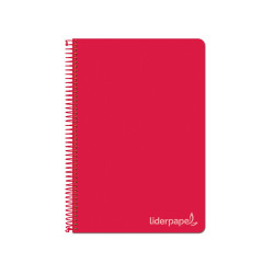 Cuaderno Witty tamaño folio con cuadricula de 4 mm color rojo
