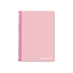 Cuaderno Witty tamaño folio con cuadricula de 4 mm color rosa