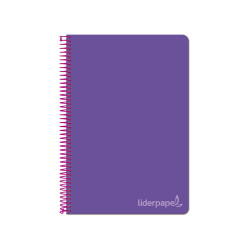 Cuaderno Witty tamaño folio con cuadricula de 4 mm color violeta