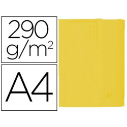  50 subcarpetas con fuelle de 3 cm. color amarillo