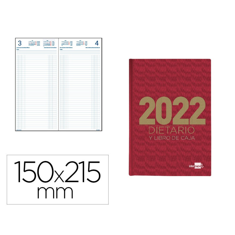  Dietario 2022 día pagina de 150 x 215 mm. 