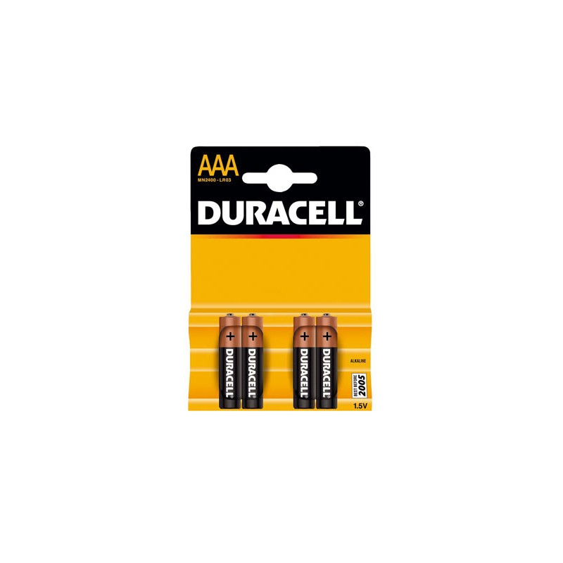 Pack 4 pilas alcalinas AA LR6 Duracell Simply larga duración