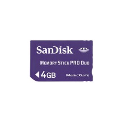 Tarjeta de Memoria Sandisk Memory Stick Pro Duo 4GB