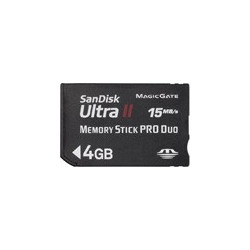 Tarjeta de Memoria Sandisk ULTRA II Memory Stick Pro Duo 4GB