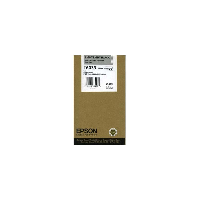 Cartucho Original EPSON STYLUS PRO 7800/9800 tinta GRIS CLARO