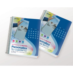 Cuaderno personalizable polipropileno A-4 con 80 hojas C/5