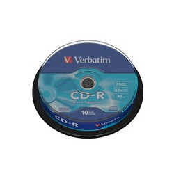 BOBINA DE 10 CD-R VERBATIM 52x 700 MB